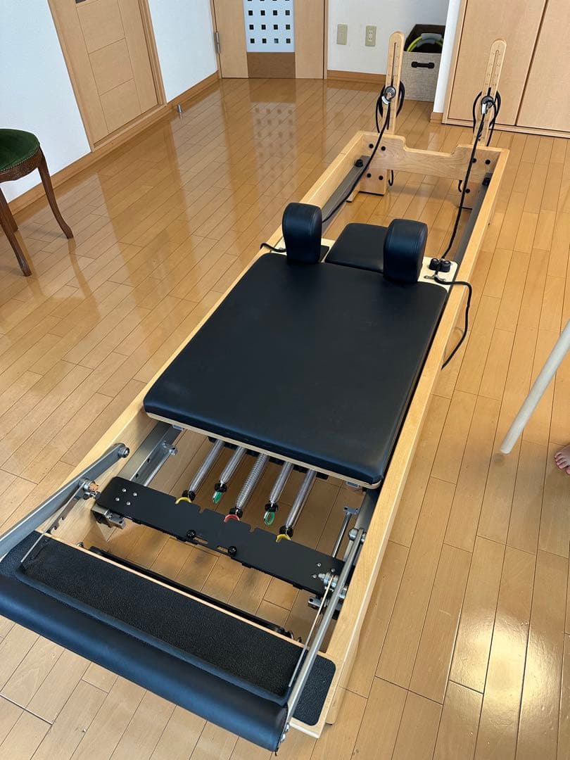 AG 美品⭐︎木製ピラティスリフォーマーBOX、ジャンプボード、ハンドル付