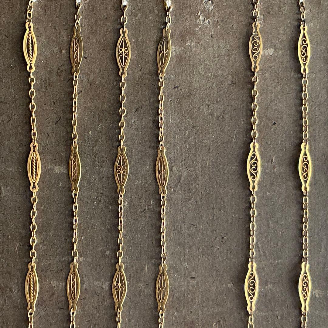 ＊希少＊　フランスアンティーク　フィリグリーチェーン　ジュエリー　サンプル　見本