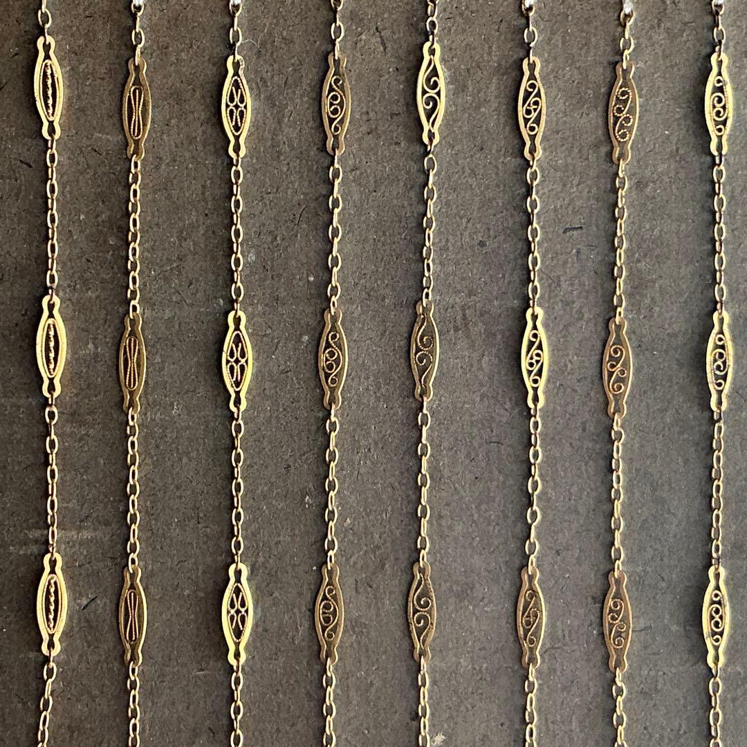 ＊希少＊　フランスアンティーク　フィリグリーチェーン　ジュエリー　サンプル　見本