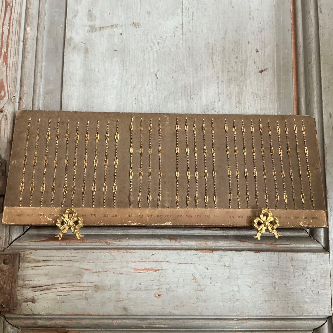＊希少＊　フランスアンティーク　フィリグリーチェーン　ジュエリー　サンプル　見本