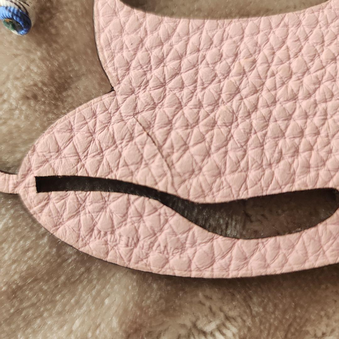 box付【HERMES】レザーチャーム　プティアッシュ　エルメス　ティーカップ