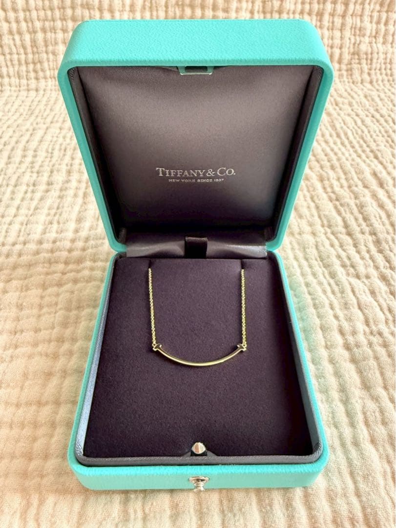 新品未使用 ティファニー スマイル ネックレス YG