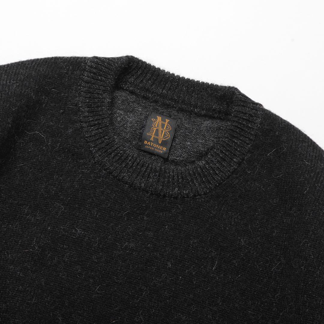 トップス BATONER BABY ALPACA KURUMI TENJIKU CREW