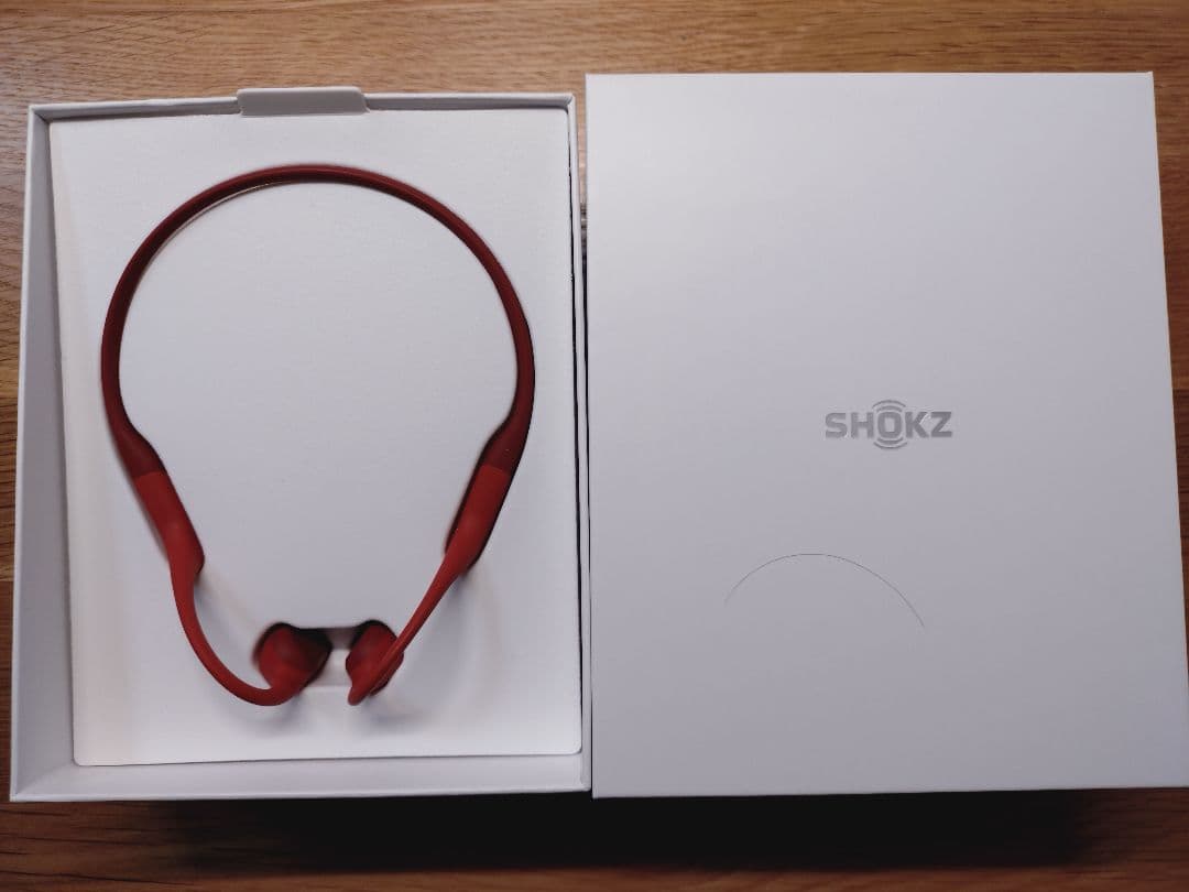 SHOKZ OPENRUN S803 骨伝導イヤホン レッド