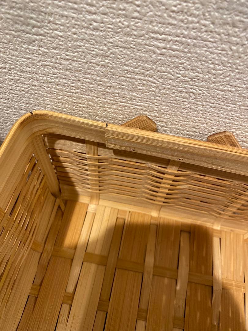 白竹　ピクニックバスケット　竹かご
