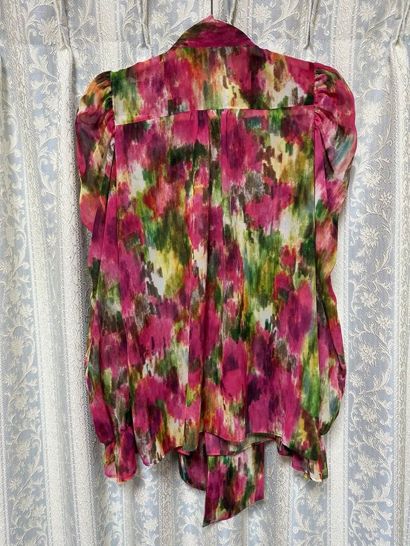 ダブルスタンダードクルージング ボウタイブラウス 38