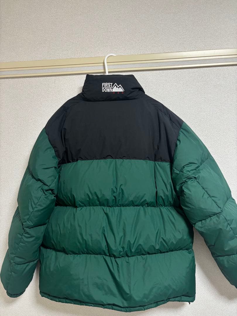y*a様 【美品】FIRST DOWN ダウンジャケット グリーン/ブラック