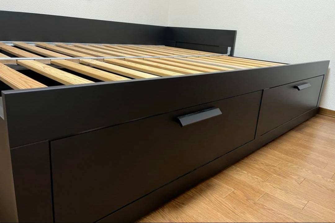 【横浜市引取】IKEA ブリムネスベッド　ブラック