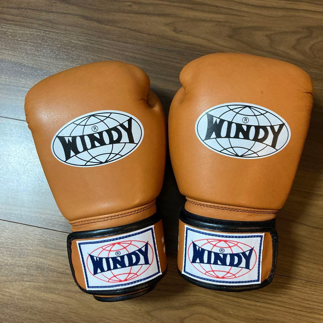 WINDY ボクシンググローブ 14 oz ブラウン 美品