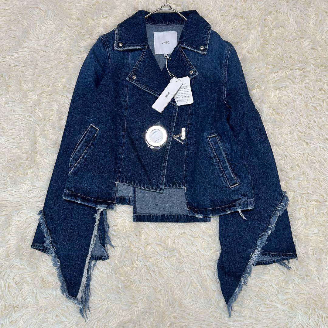 【新品タグ付】UN3D. アシンメトリーデニムジャケット 石原さとみ着用