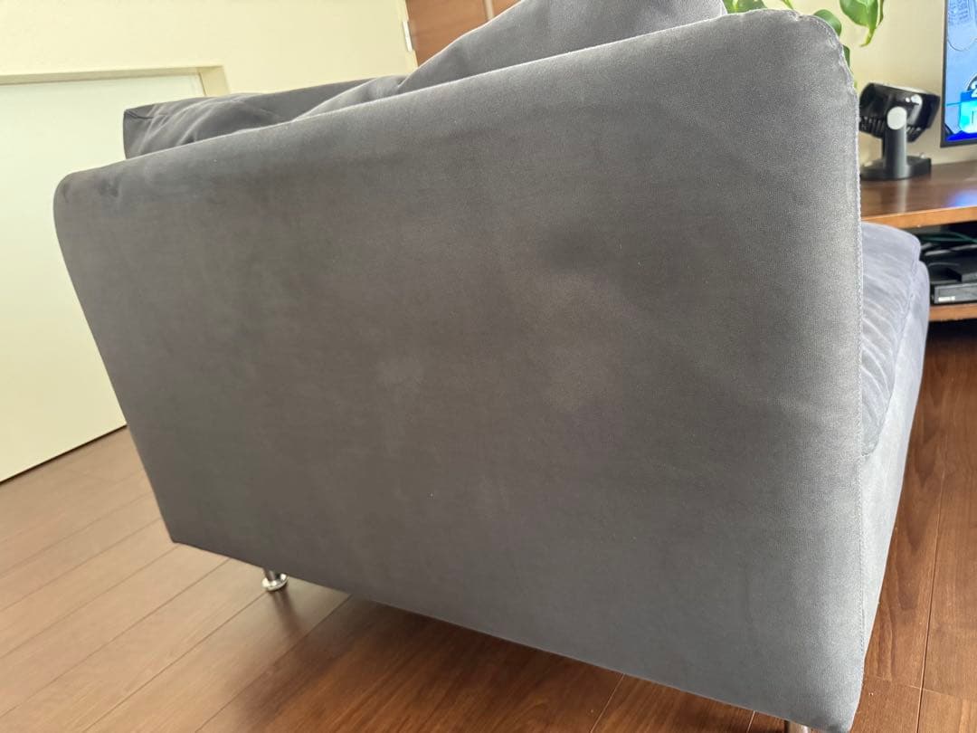 IKEA SÖDERHAMN ソーデルハムン グレーの1人掛けソファ 美品