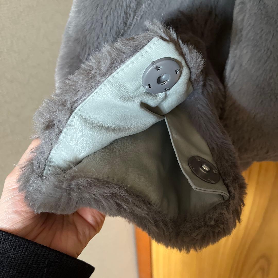 Jakke ジャッキー グレー ファーコート Mサイズ