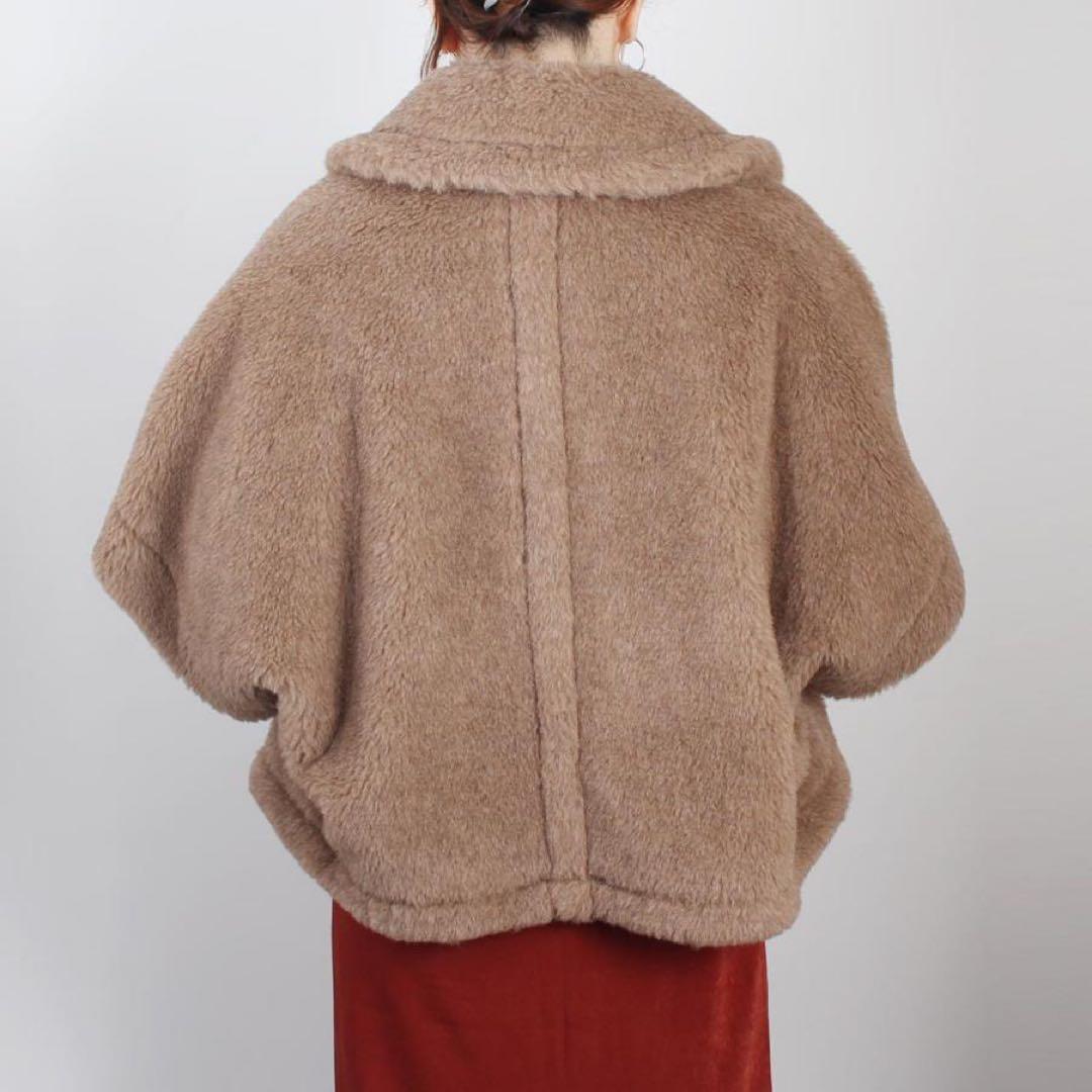 マックスマーラ テディベア カシミヤケープ ニューテルツォ 定価356,400円