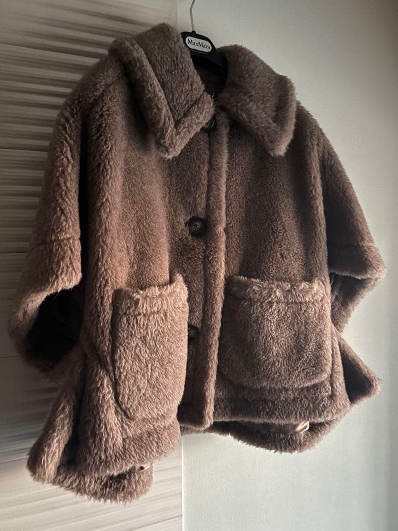 マックスマーラ テディベア カシミヤケープ ニューテルツォ 定価356,400円