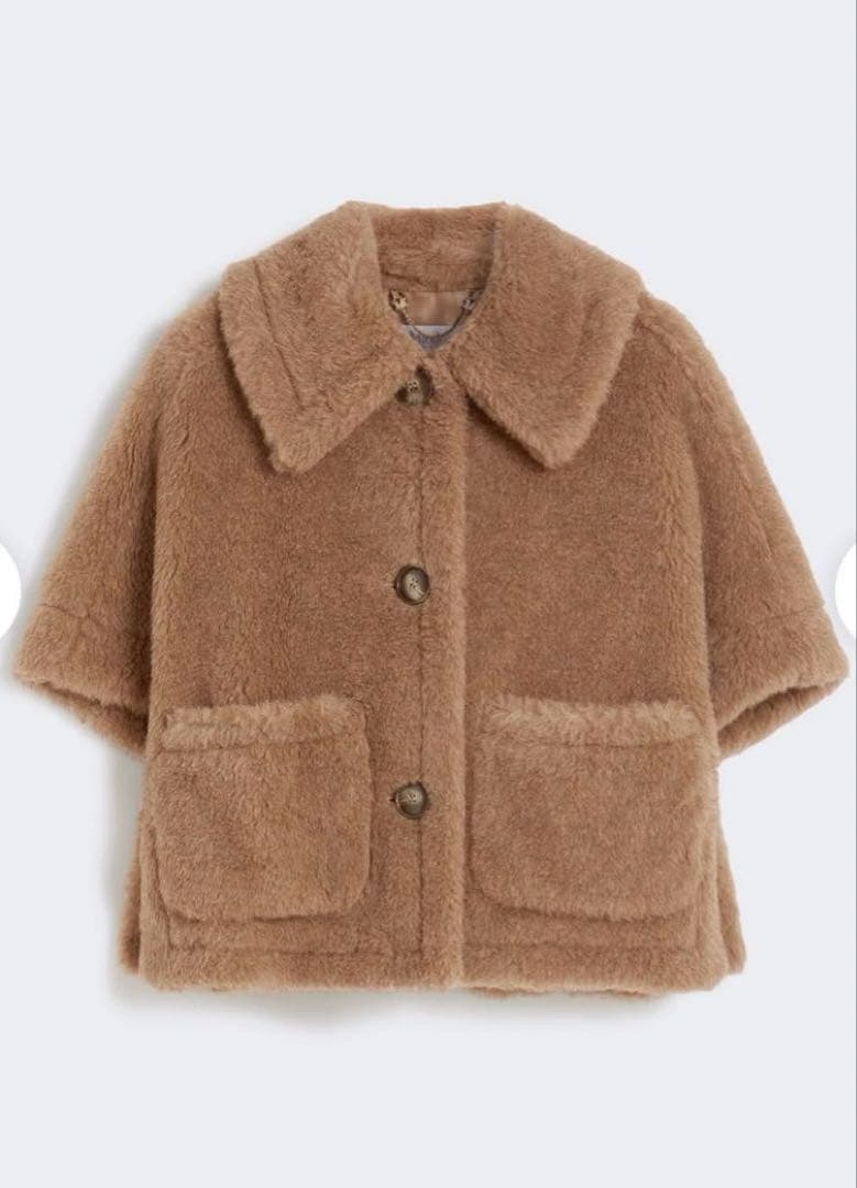 マックスマーラ テディベア カシミヤケープ ニューテルツォ 定価356,400円