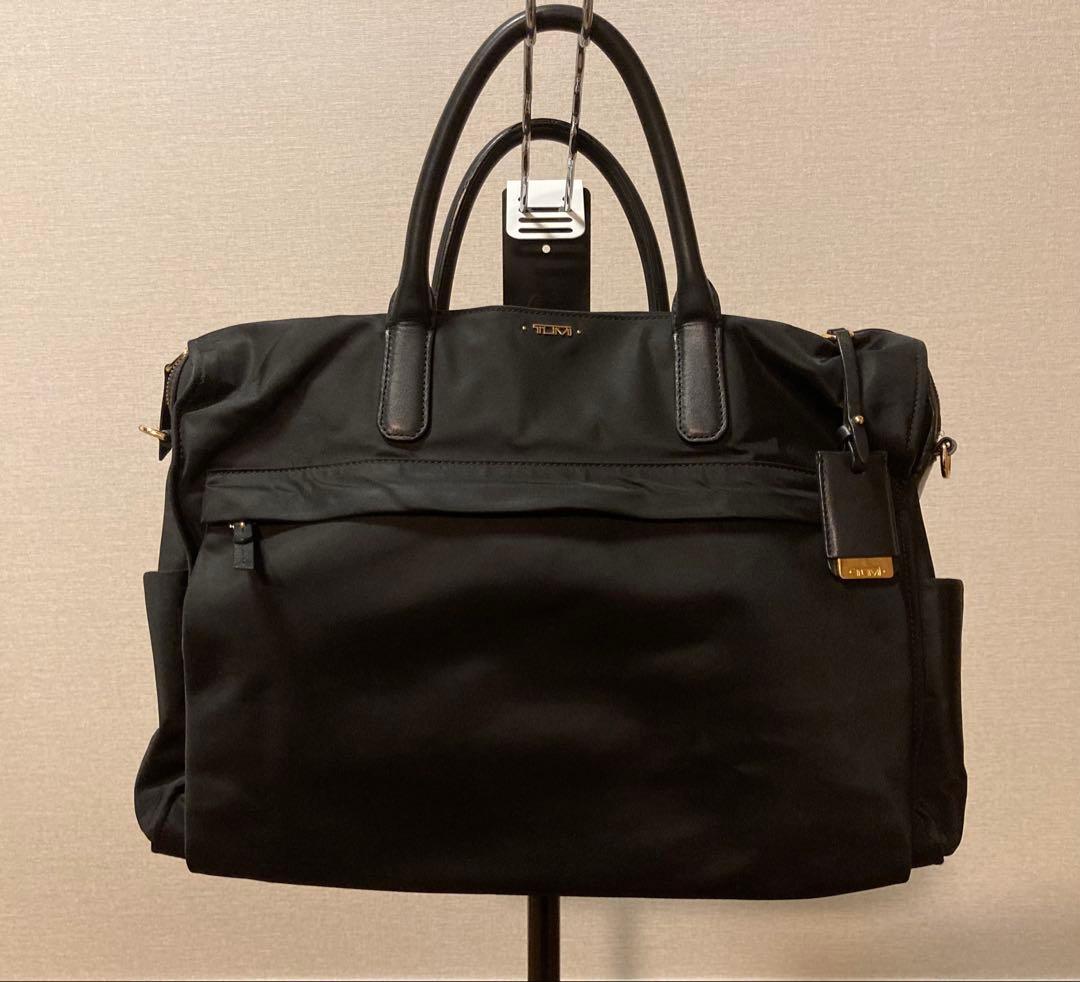 【美品】TUMI 2way ビジネスバッグ　 本革+ナイロン A4+PC可