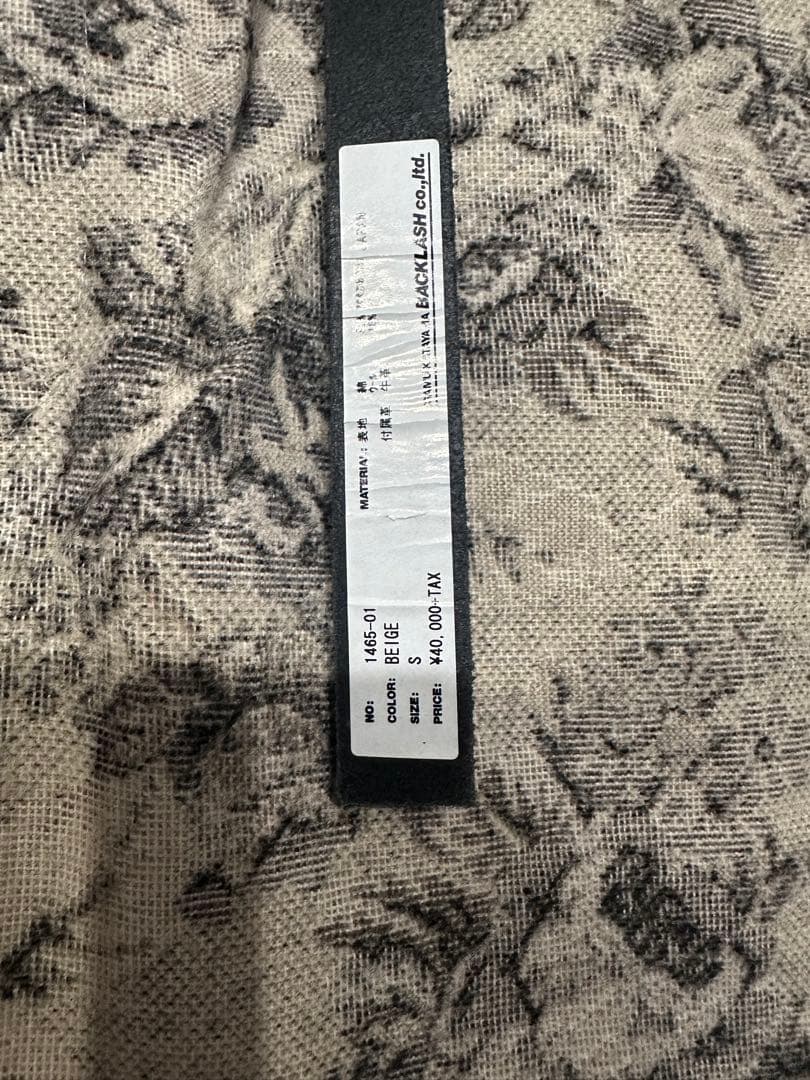 新品BACKLASHフラワー柄ジャガードパンツ/バックラッシュレザースラックス