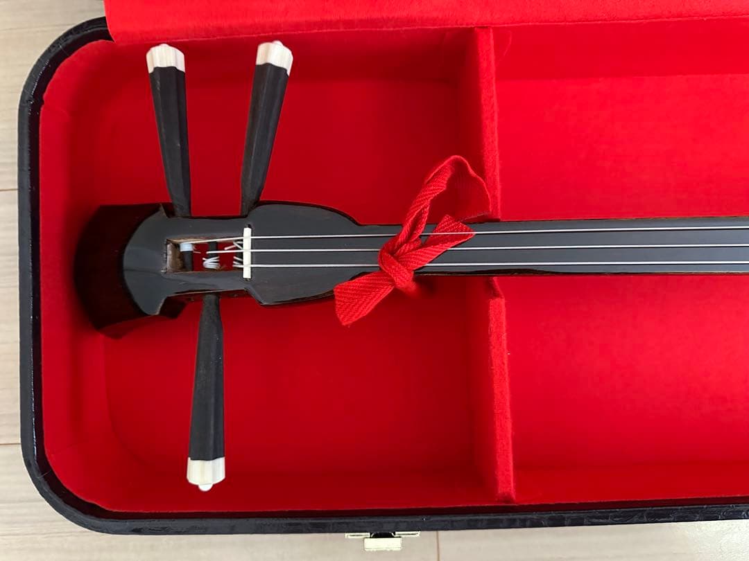 三線 本皮 守礼印 ケース付き