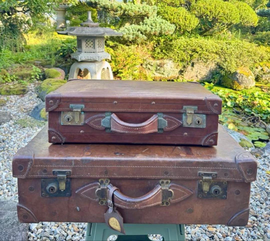 かわいいレトロ　ヴィンテージ スーツケース 2点セット