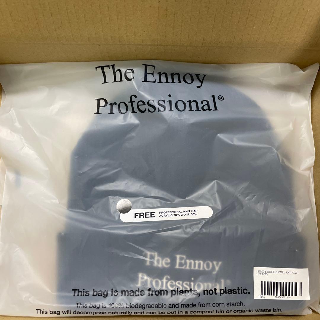 帽子 ENNOY PROFESSIONAL KNIT CAP BLACK