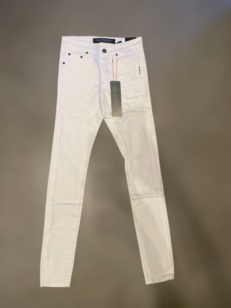 VALABASAS バラバサス ホワイト スキニーデニム　28