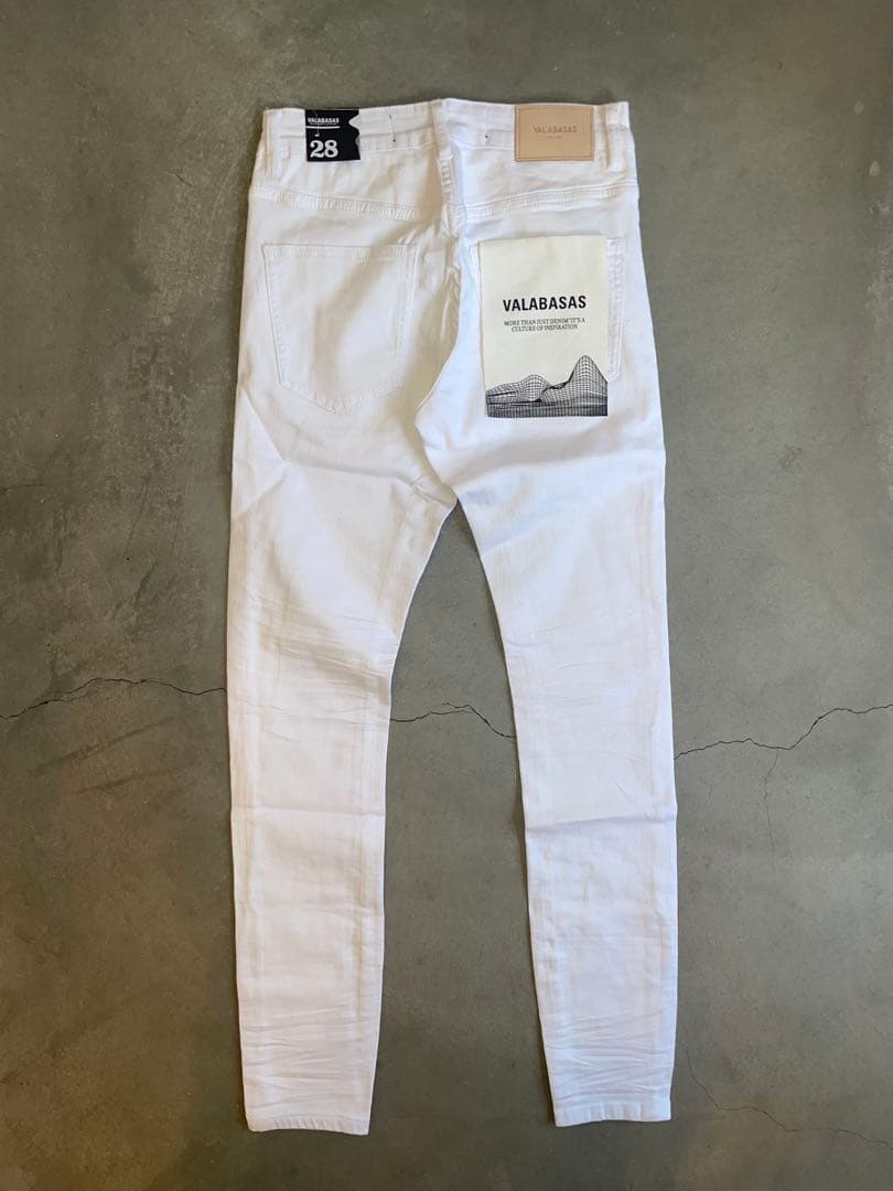 VALABASAS バラバサス ホワイト スキニーデニム　28
