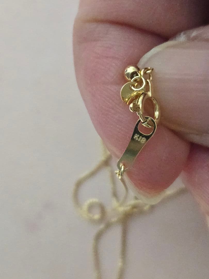 新品　 京セラジュエリー K18 ダイヤモンド ネックレス 0.3ct