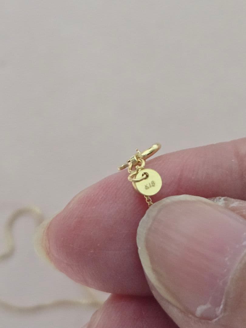 新品　 京セラジュエリー K18 ダイヤモンド ネックレス 0.3ct