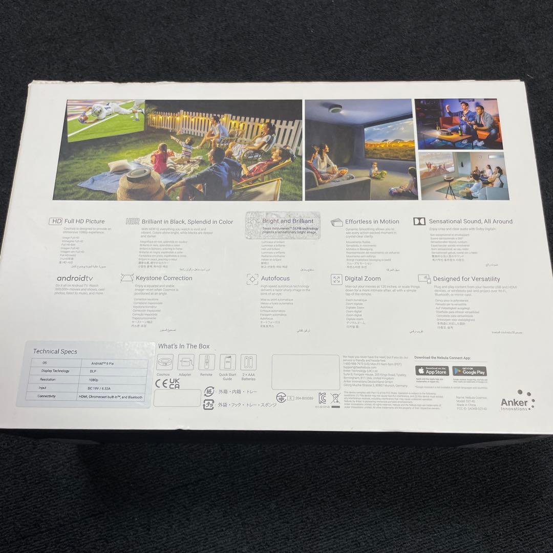 ミ*ナ様 NEBULA コスモス　Cosmos フルHD プロジェクター 本体