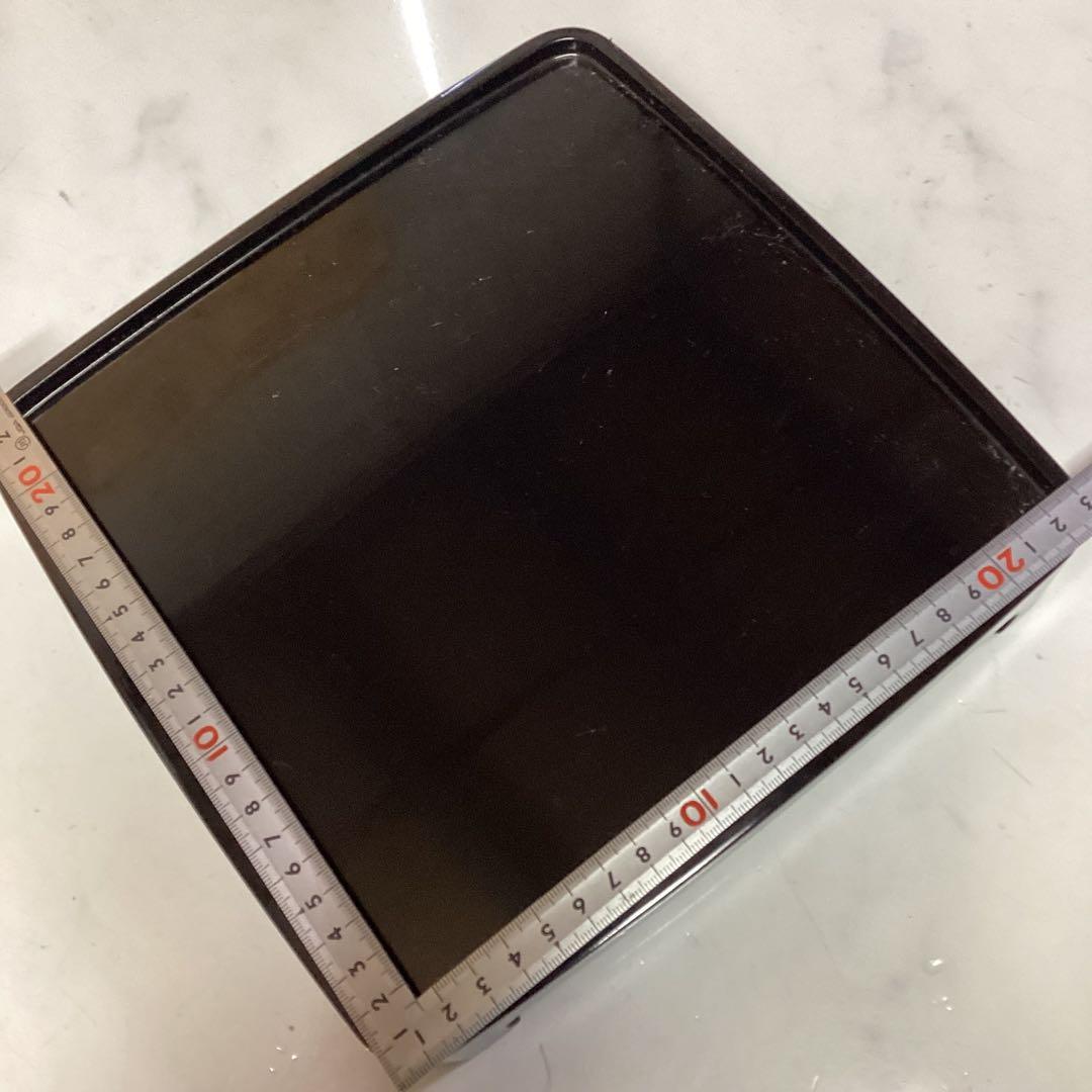 輪島塗　三段重台付　漆塗装　3段お重箱　天然木　工芸品　日本文化　（G76）