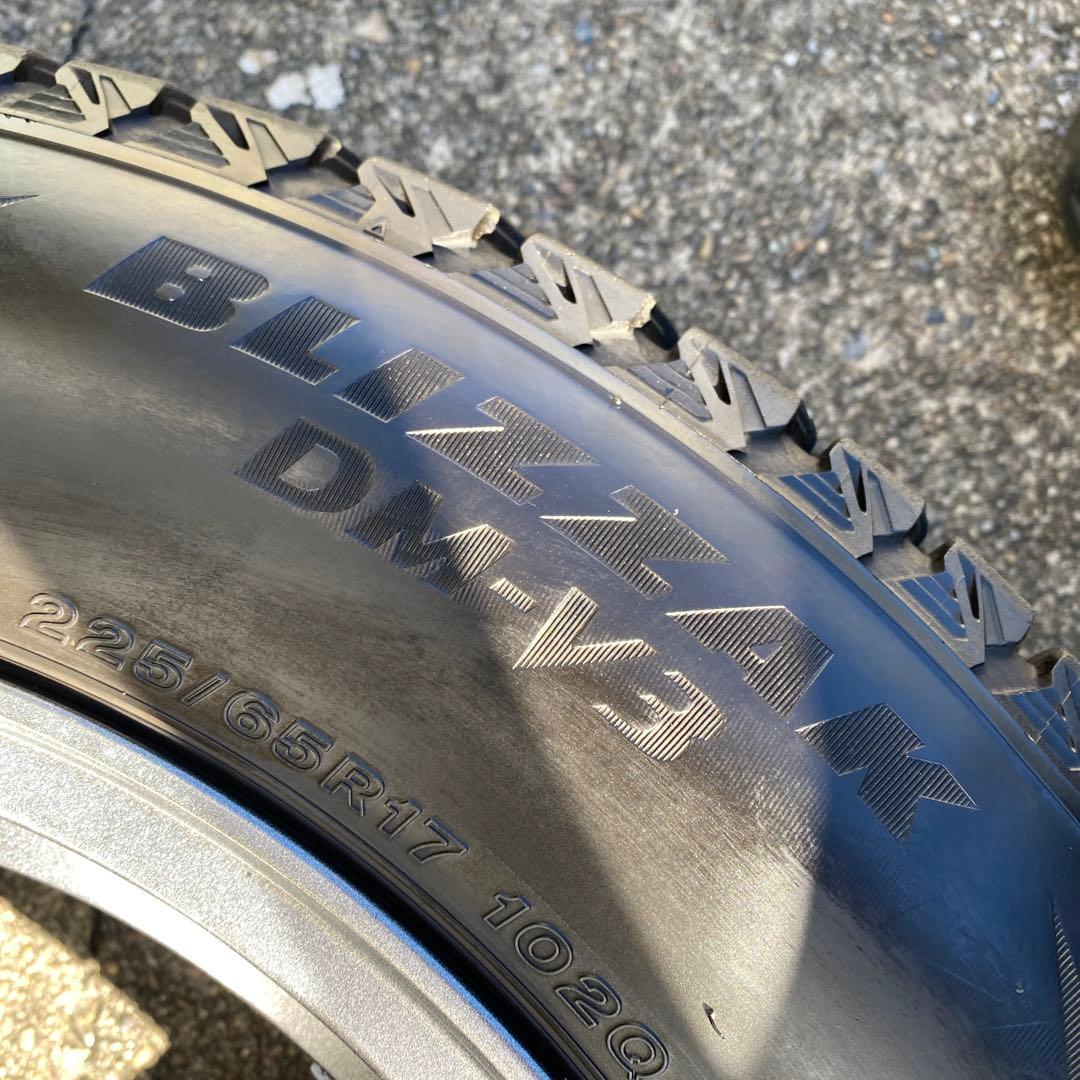 ◇中古溝有ブリヂストン225/65R17 ブリザックスタッドレスセットハリアー