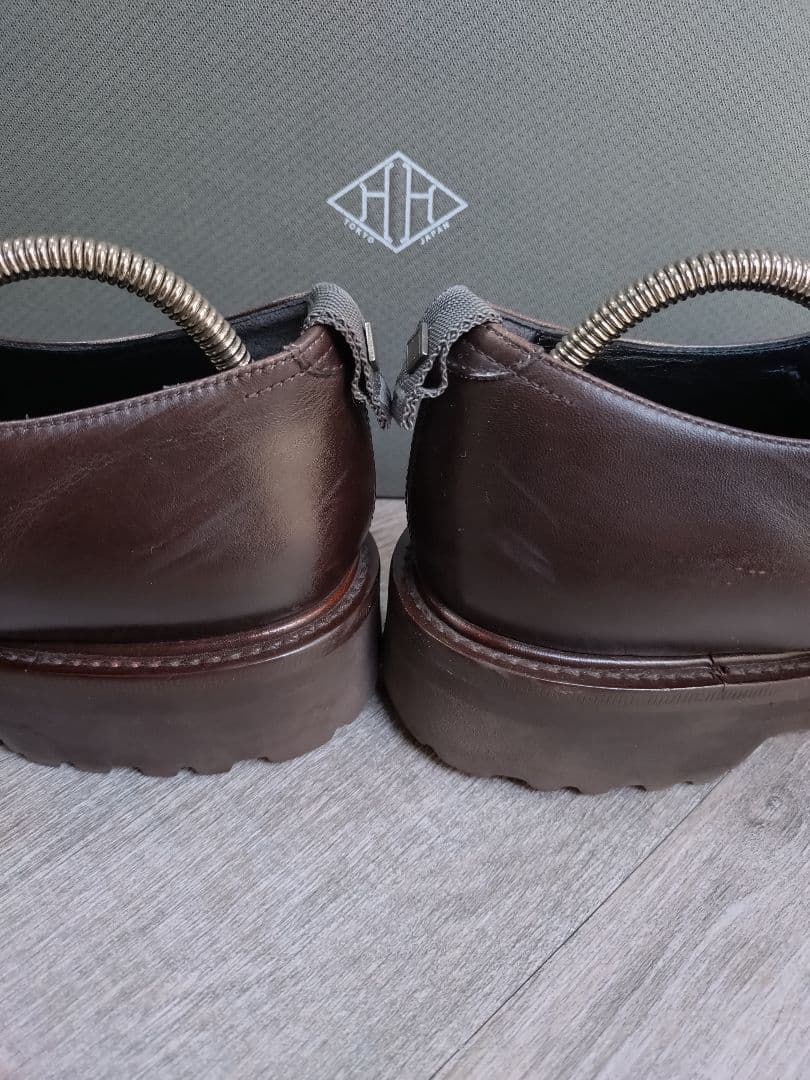 WH ダークブラウン ダブルモンクストラップ サイズ7