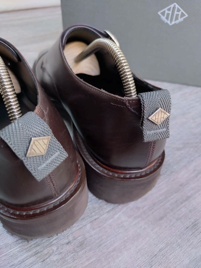 WH ダークブラウン ダブルモンクストラップ サイズ7