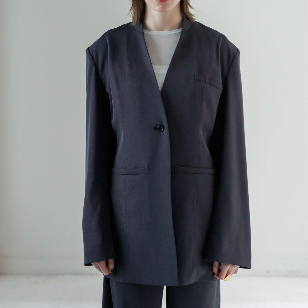 タグ付き　digne25ss ディニュ　カラーレスジャケット