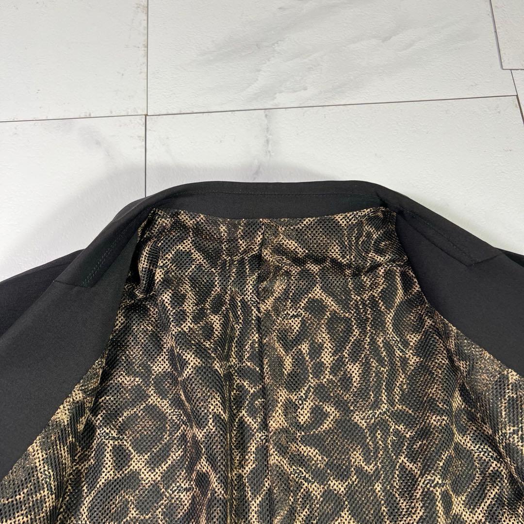 未使用級 ROEN テーラードジャケット スワロフスキー スカル レオパード