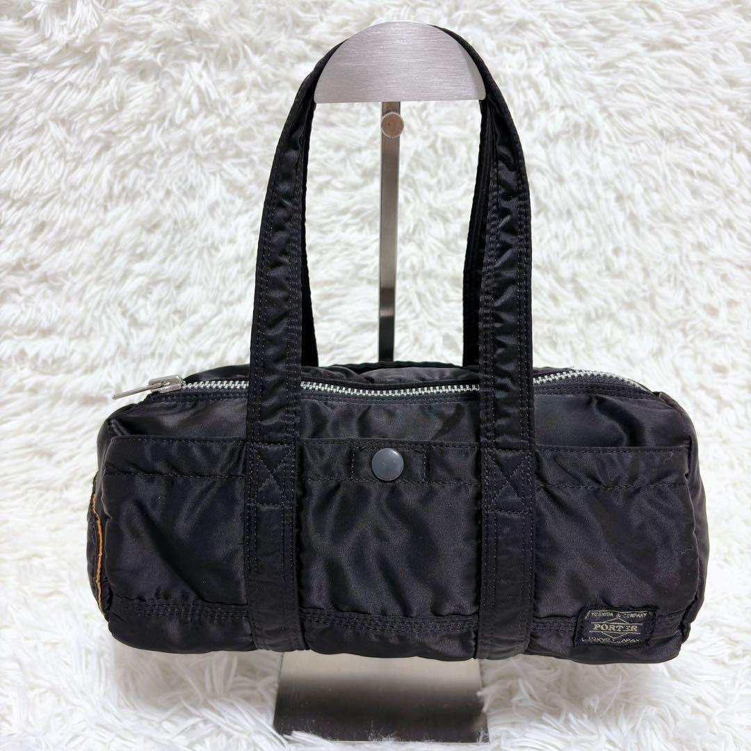 ✨廃盤品✨PORTER ポーター タンカー ミニボストン ドラムバッグ ブラック