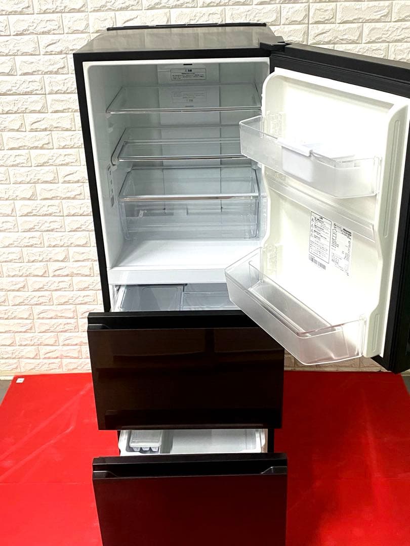 ハイセンス 冷凍冷蔵庫 282L 右開き ダークブラウン HR-G2801BR