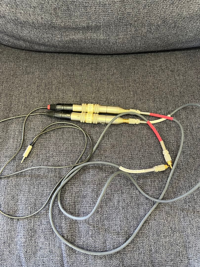 廃盤品 ノイマン XLR変換ケーブル RCA/3.5mm分岐 希少オーディオ