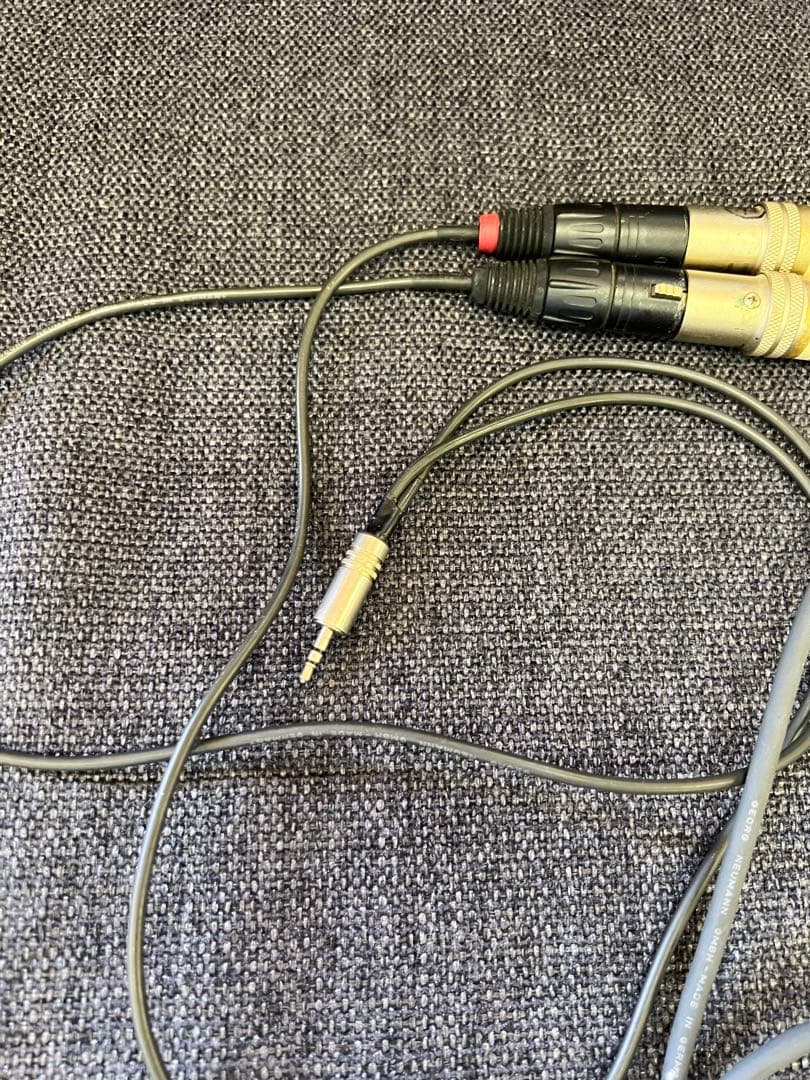 廃盤品 ノイマン XLR変換ケーブル RCA/3.5mm分岐 希少オーディオ