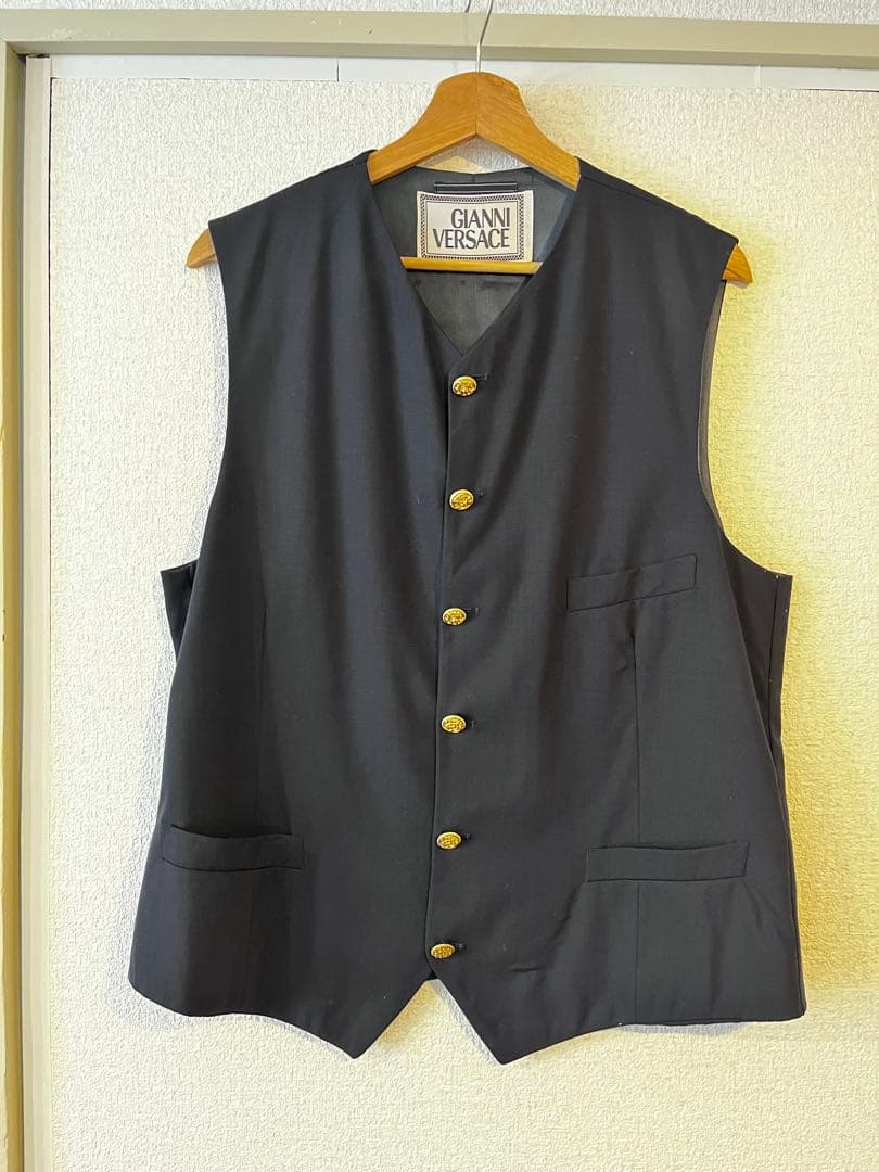 GIANNI VERSACE ブラック ベスト