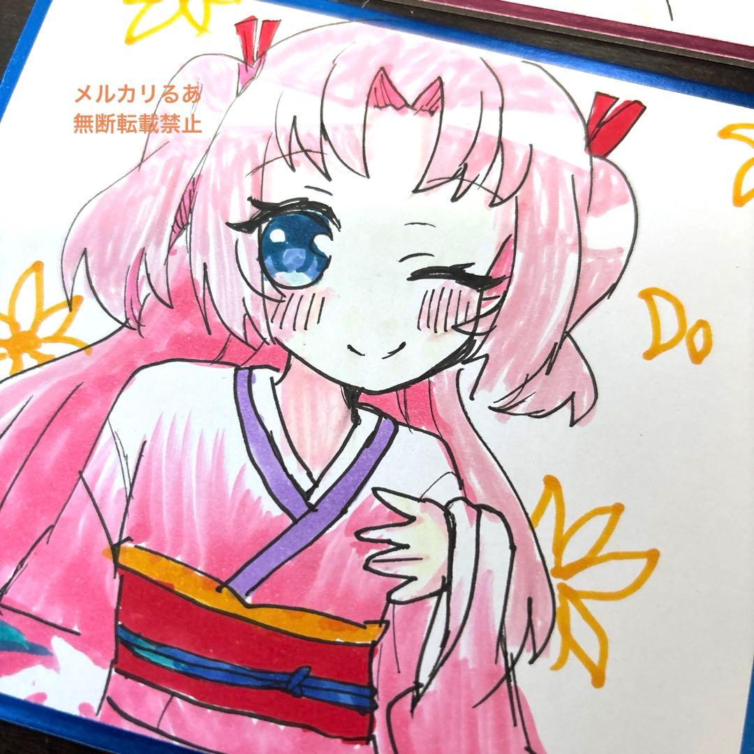 ひめ、かぐや、光永　コピックイラスト　12点セット