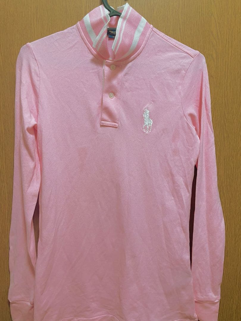 Polo Golf Ralph Lauren ピンク長袖ポロシャツ XS