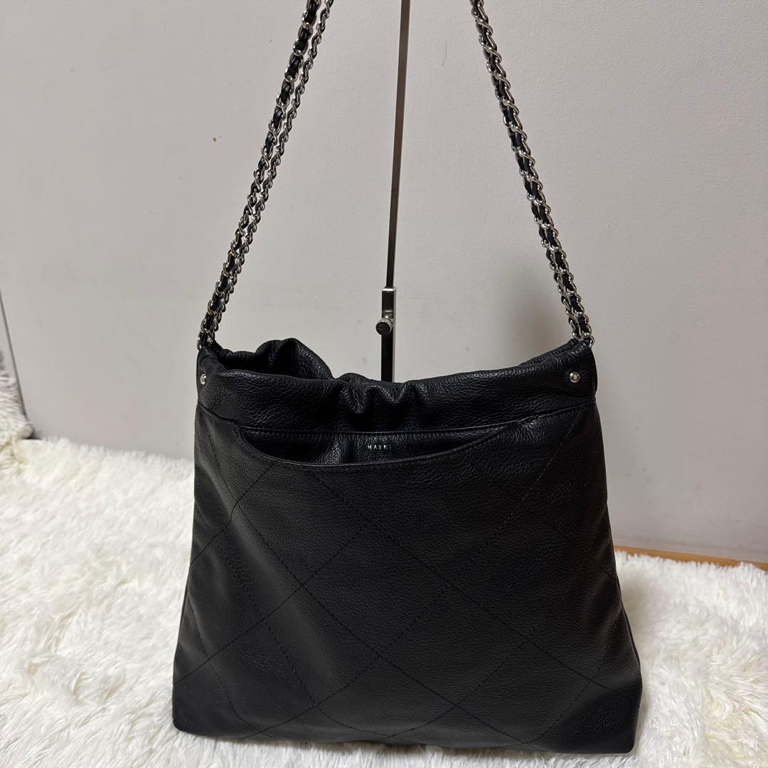 【HAYNY】本革 キルティング チェーンバッグ Barmed☆極美品