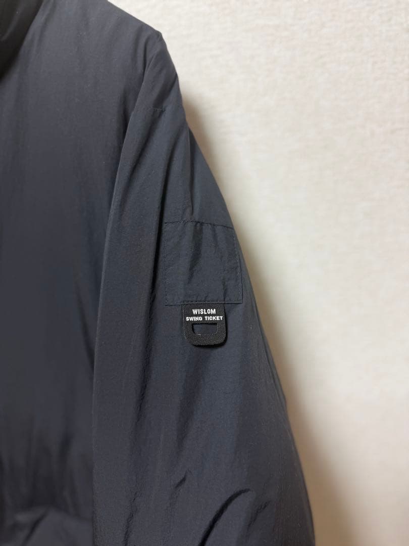 WISLOM ビームス別注 ダウンコート モンスターパーカー 04 ブラック