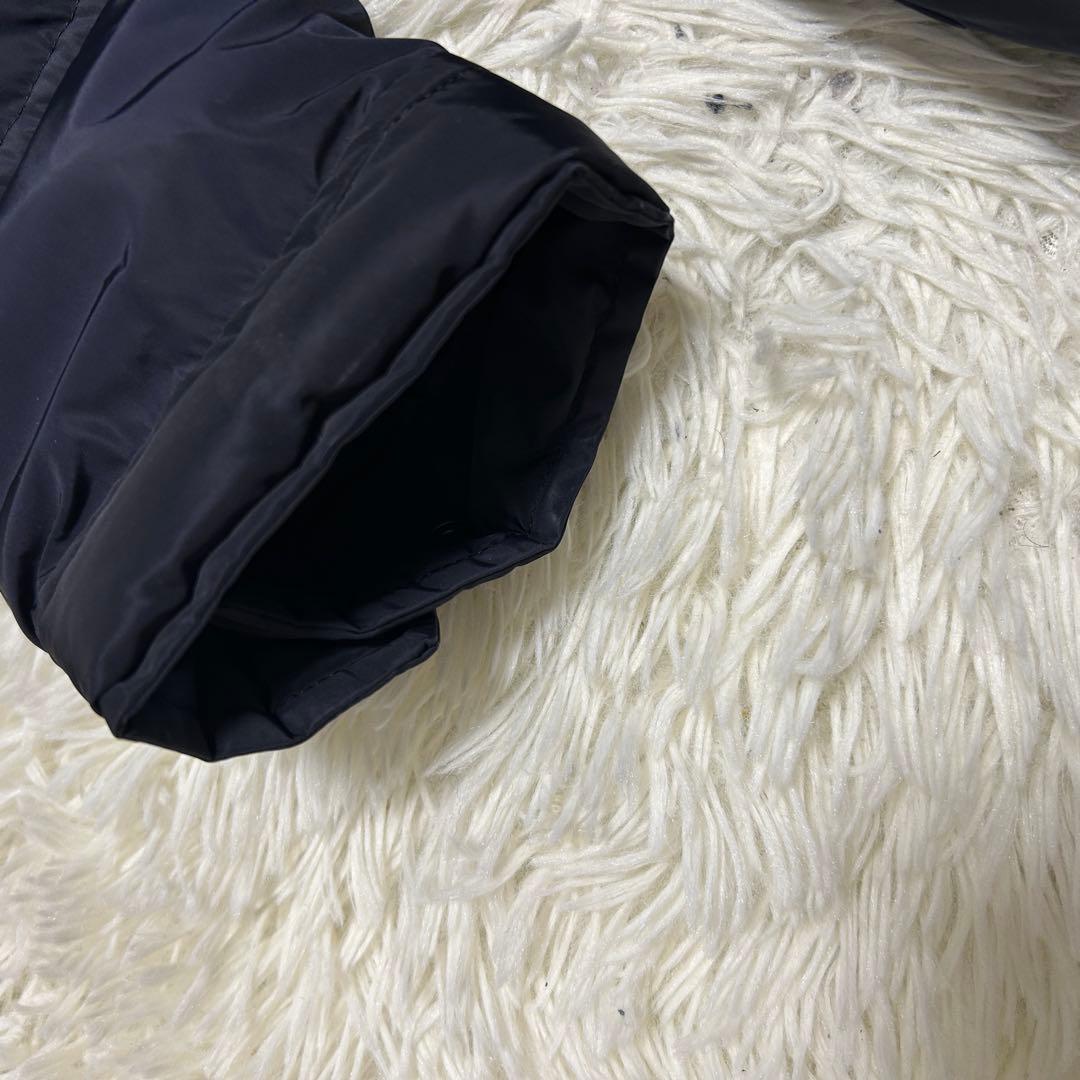 ブラックレーベルクレストブリッジ　ダウンジャケット　ベスト　ファー 紺　L