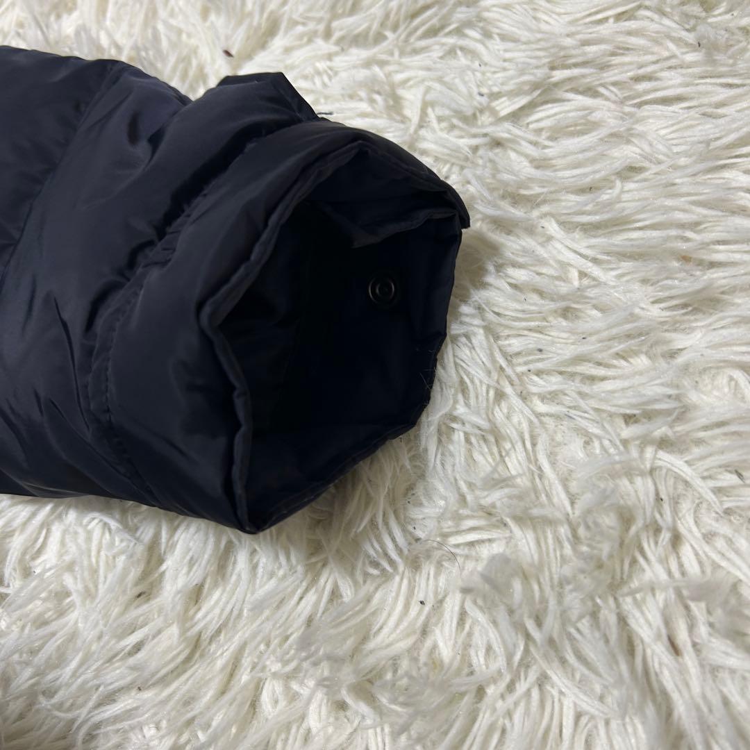 ブラックレーベルクレストブリッジ　ダウンジャケット　ベスト　ファー 紺　L