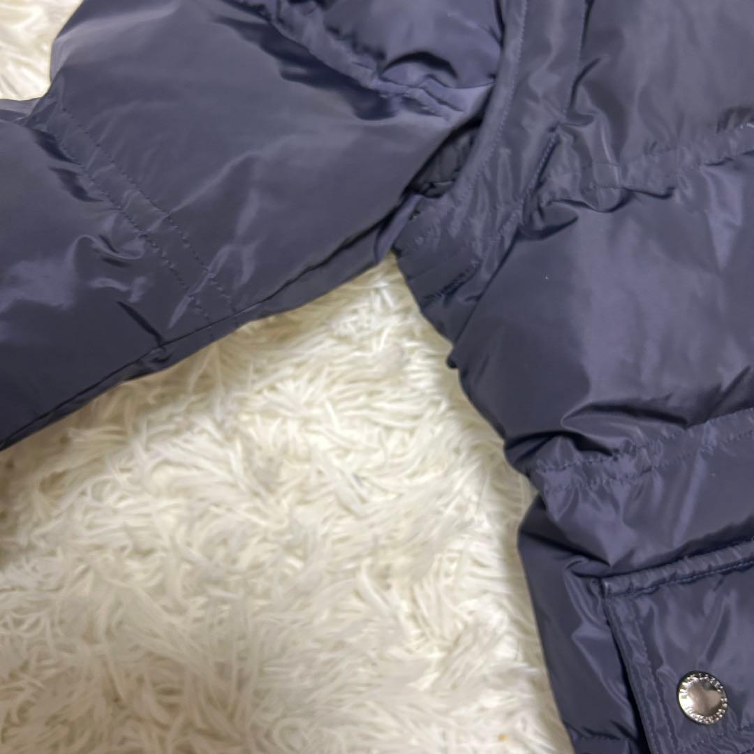 ブラックレーベルクレストブリッジ　ダウンジャケット　ベスト　ファー 紺　L