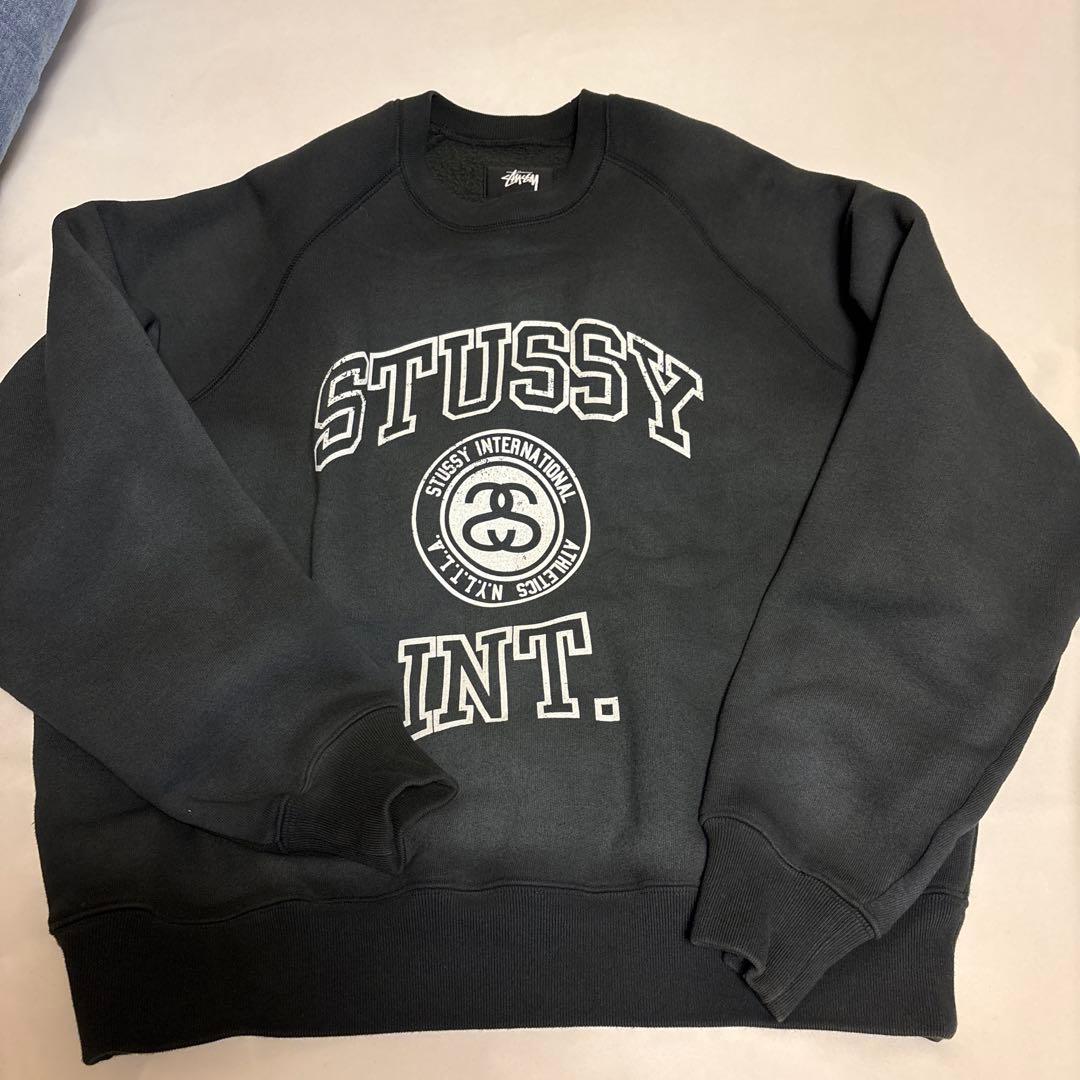 幸福Stussy Overlock Varsity Raglan Crew