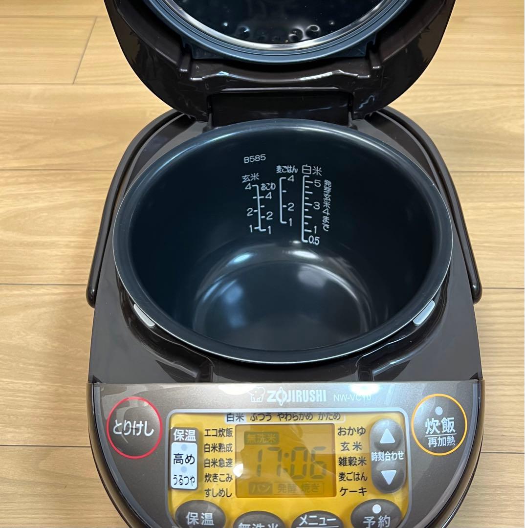 象印 IH炊飯器 　NW-VC10 ブラウン 5.5合炊き 2023年製