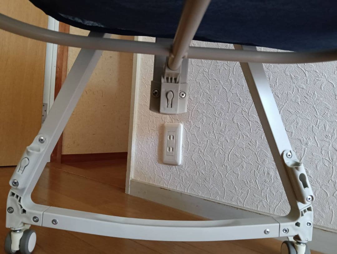 Kino Linpo 新生児用ベビーベッド ネイビー添い寝 ゆりかご